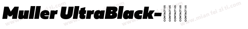 Muller UltraBlack字体转换